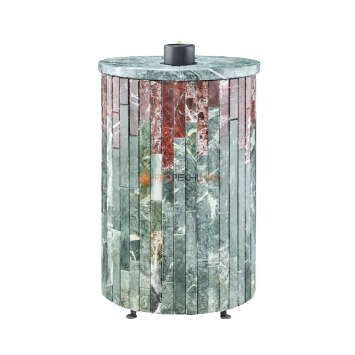 Дровяная печь для бани Ферингер Уют-25 до 25 м³ - Змеевик + Россо Леванте