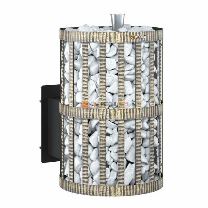 Дровяная печь для бани Везувий Скиф Парогенератор Ковка (210) М