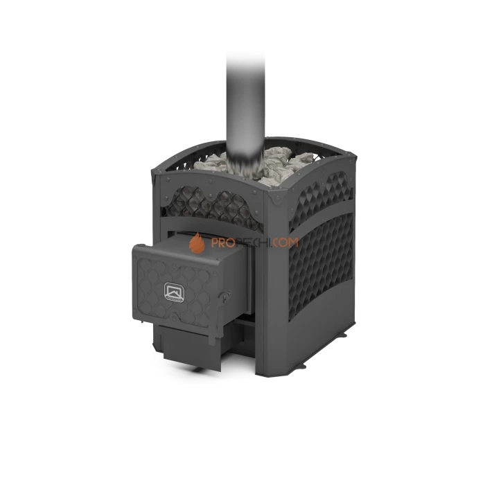 Дровяная печь для бани Теплодар Былина-сетка 12 Ч