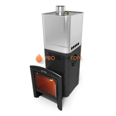 Печь для бани Термофор Бирюса 2013 Inox Витра ЗК антрацит