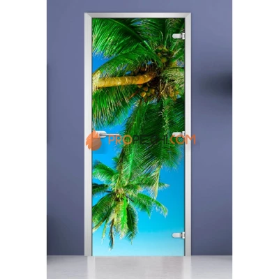 Стеклянная межкомнатная дверь DoorWood с фотопечатью Nature-05, 2000х700 мм