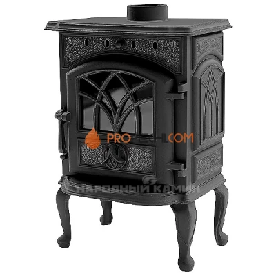 Чугунная печь-камин Рубцовск ПМЧ-7С (двойные стенки)