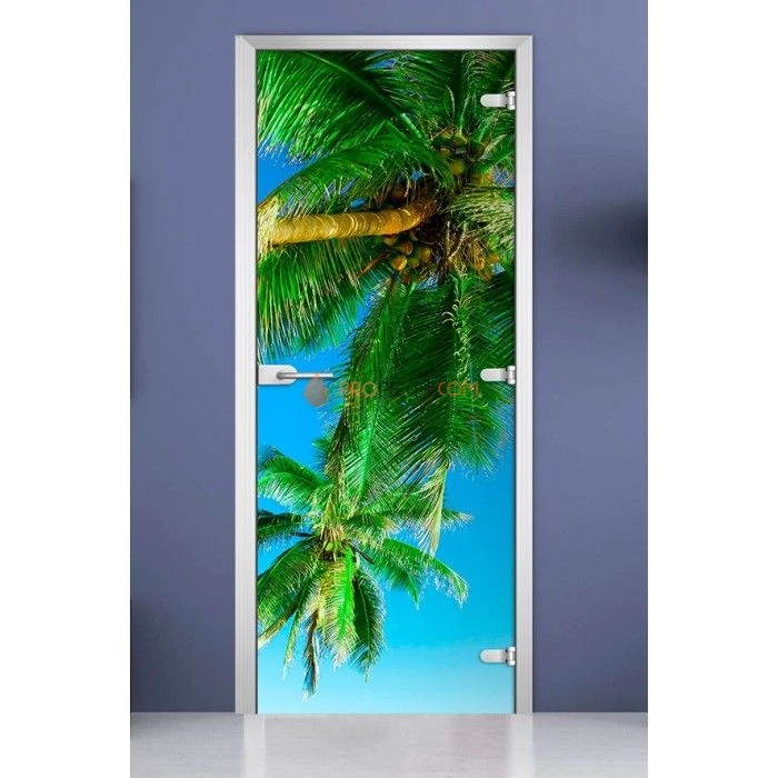 Стеклянная межкомнатная дверь DoorWood с фотопечатью Nature-05, 2000х800 мм