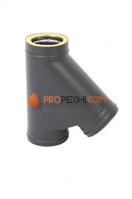 Тройник Термо 45* ТРТ-Р 430-0.8/430 D150/210 Black