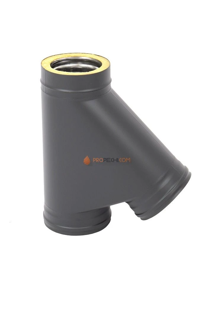 Тройник Термо 45* ТРТ-Р 430-0.8/430 D150/210 Black