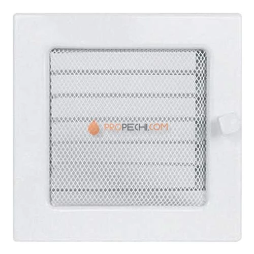 Вент.решетка 170х170 мм. белый с жалюзи