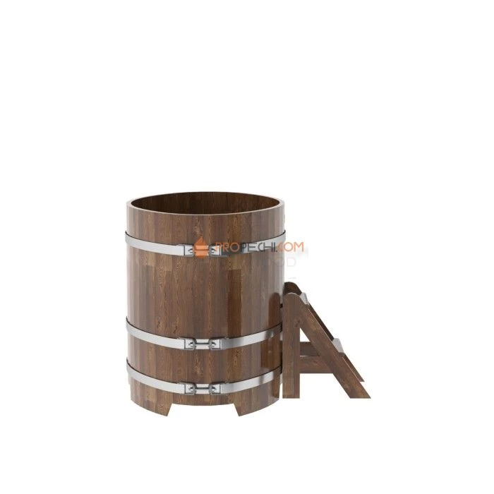 Купель BentWood овальная из сращенных ламелей мореной лиственницы 0,80х1,42