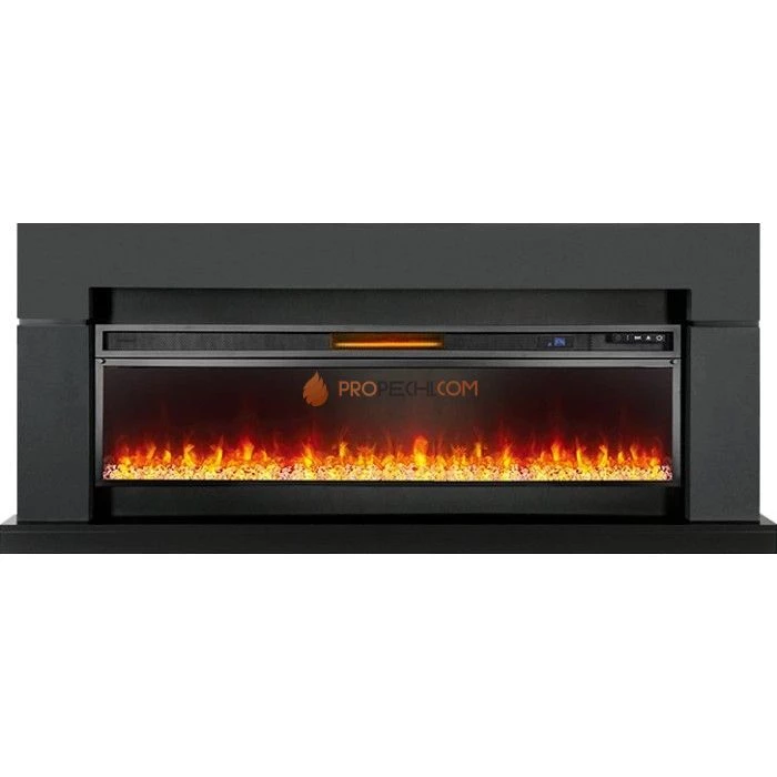 Каминокомплект Royal Flame Lindos Graphite Grey (линейный) с очагом Vision 60 LED