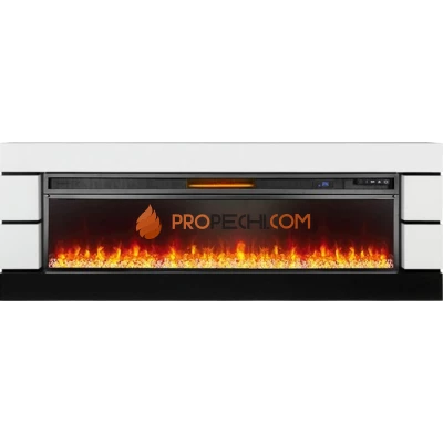 Каминокомплект Royal Flame Modern - Белый с черным с очагом Vision 60 LED
