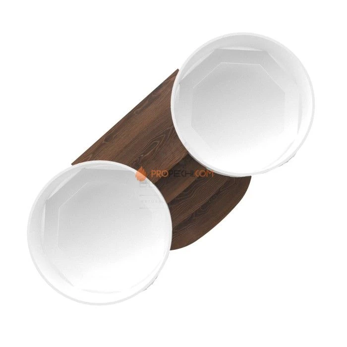 Подиум BentWood на 2 купели D 1,8 из мореного дуба