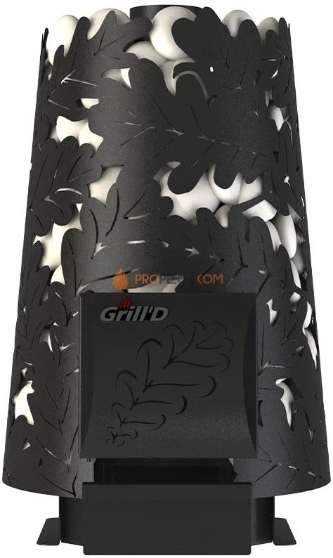 Банная печь Grill'D Dubravo mini Long (дверца без стекла)