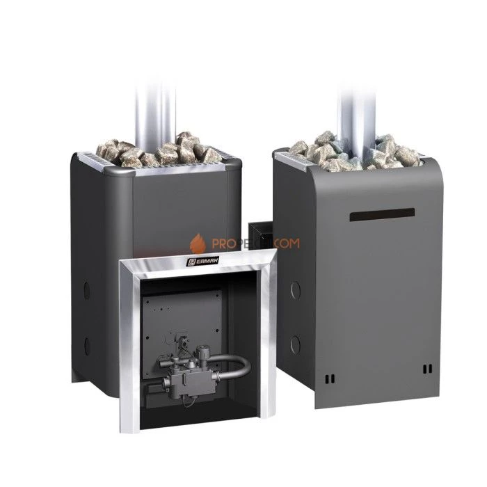 Газовая печь для бани Ермак Уралочка 24 с автоматикой