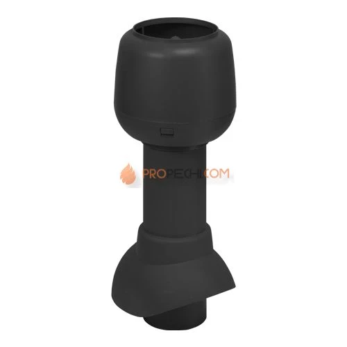 Вентиляционный выход с колпаком 110/500 черный