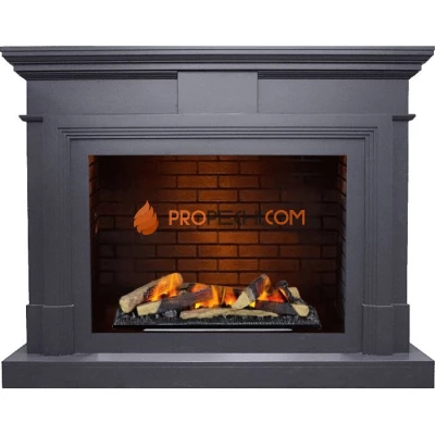 Каминокомплект Dimplex Coventry - Серый графит / Кирпич с очагом Cassette 600 LNH-INT (с дровами)