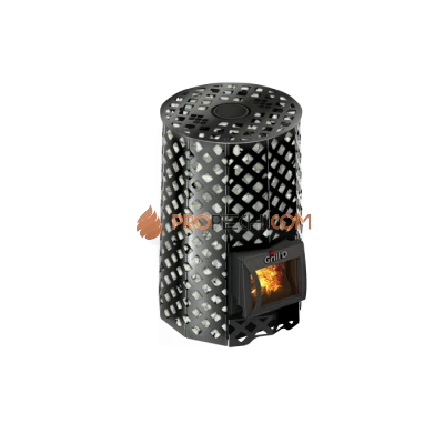 Дровяная печь для бани Grill’D Violet Romb Short (Камень 100 кг)