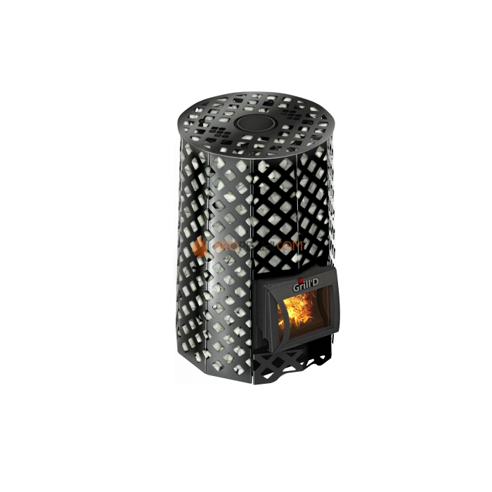 Дровяная печь для бани Grill’D Violet Romb Short (Камень 100 кг)