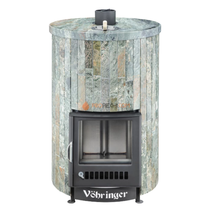 Дровяная печь для бани Ферингер Уют-25 до 25 м³ - Жадеит наборный