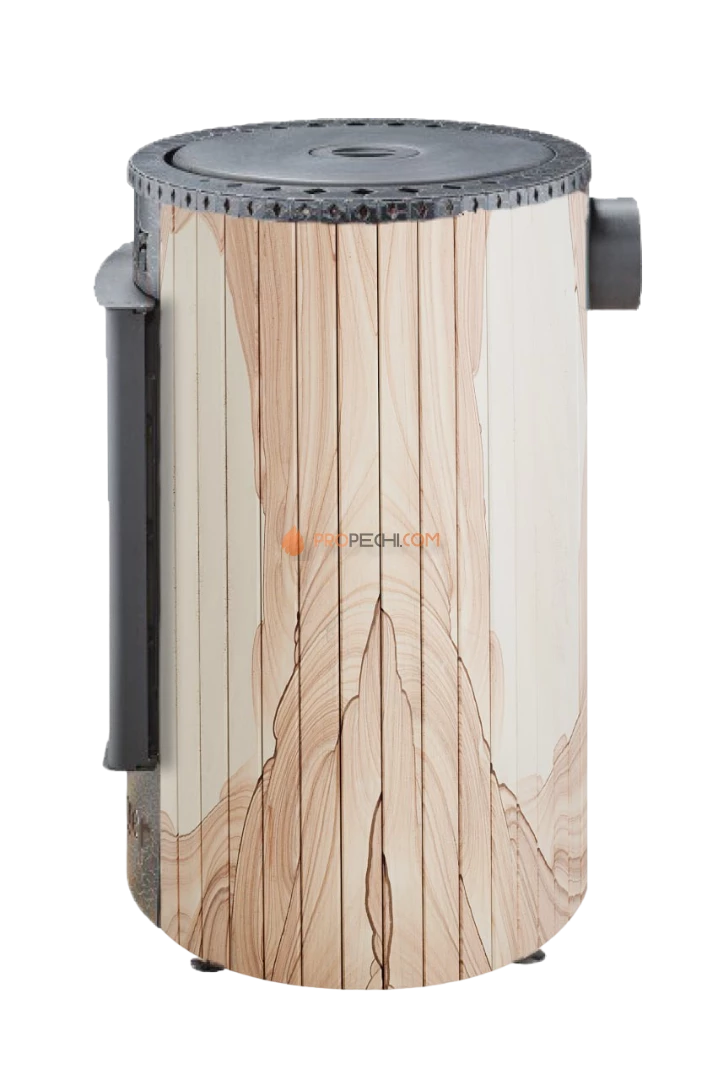 Печь-камин Ферингер Нелжа "Окаменевшее дерево" перенесённый рисунок