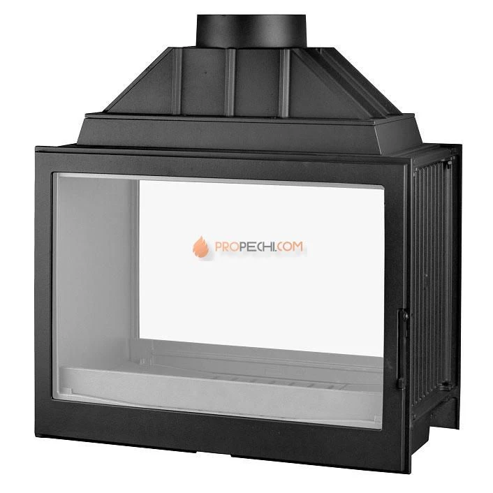 Каминная топка Liseo Castiron LCI 7 GDF двусторонняя, с подводом внешнего воздуха