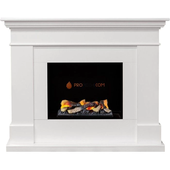 Каминокомплект Dimplex California - Белый (Глубина 380) с очагом Cassette 400 LNH-INT (с дровами)