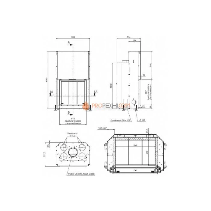 Каминная топка MCZ Forma 65