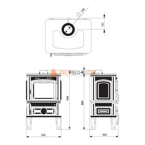 Печь-камин Ferguss Lawa