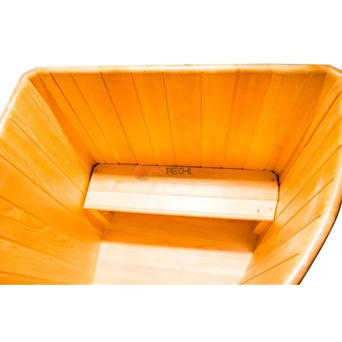 Купель угловая НКЗ из кедра, 120x110x110 см