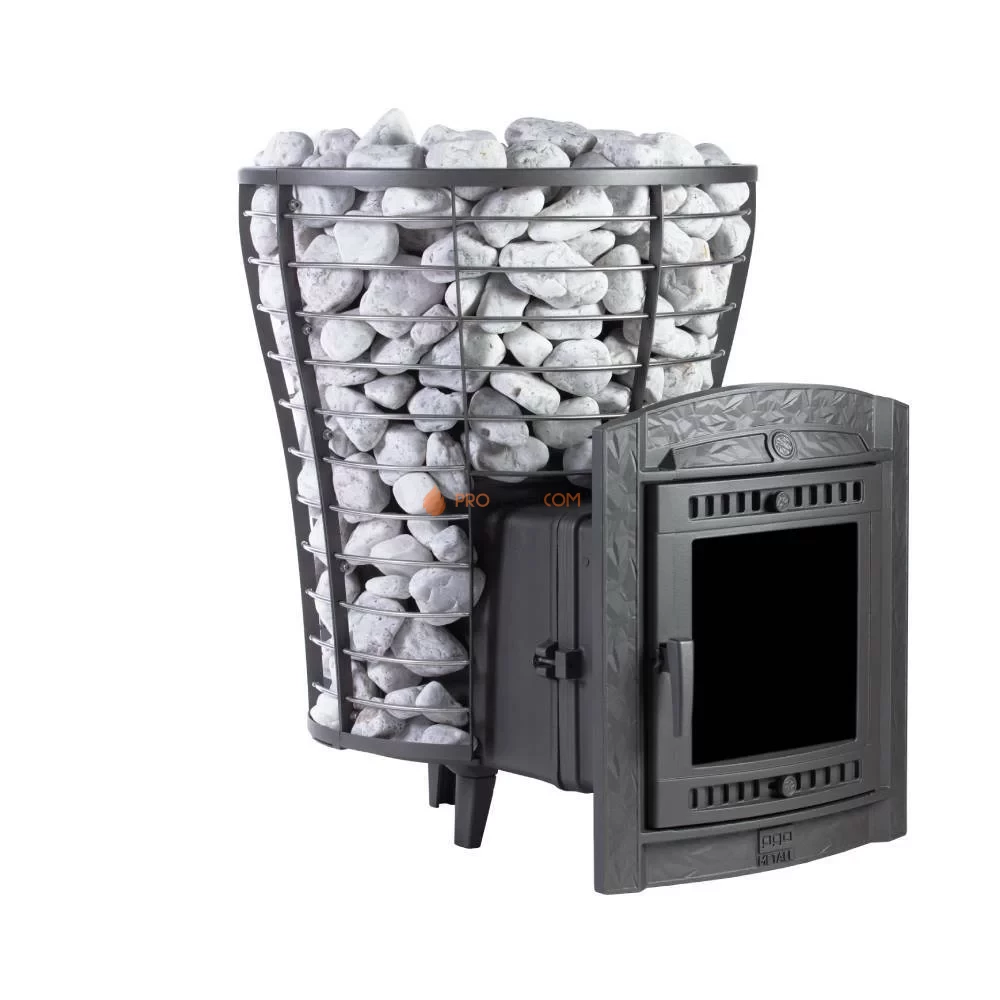 Банная печь Атмосфера V сетка из нержавеющей стали