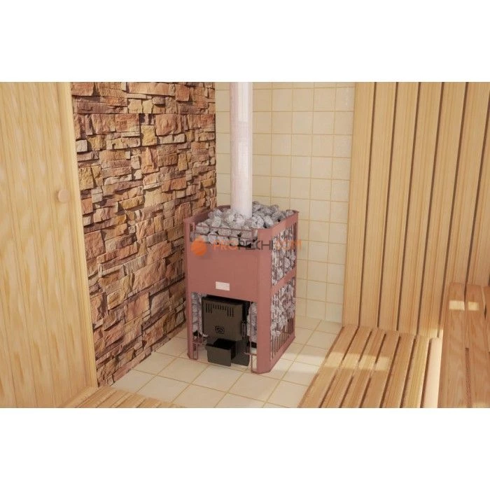 Дровяная печь для бани Теплодар Бугринка-16 ТУ