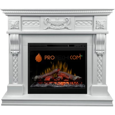 Каминокомплект Dimplex Corsica - Матовый белый с очагом Symphony 26 inch DF2624L-INT