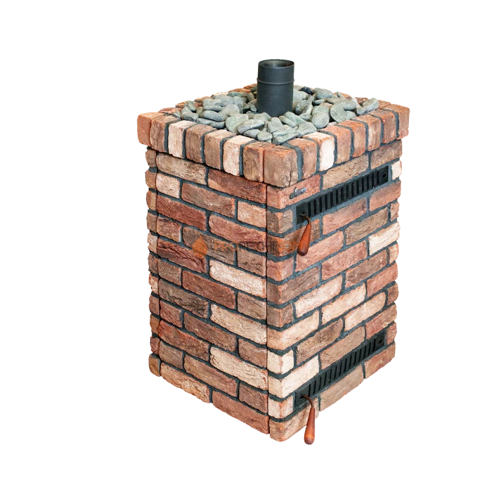 Дровяная банная печь Grill’D Retro Short (Камень колотый 20 кг)