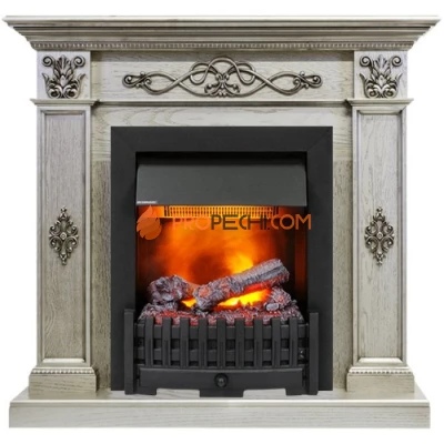 Каминокомплект Dimplex Derby - Old silver с очагом Danville Black FB2