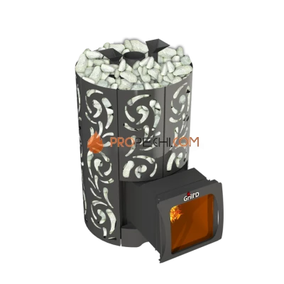 Дровяная печь для бани Grill’D Violet World Long Window Max