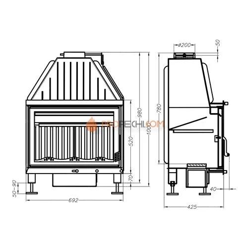 Альфа 700 с теплообменником