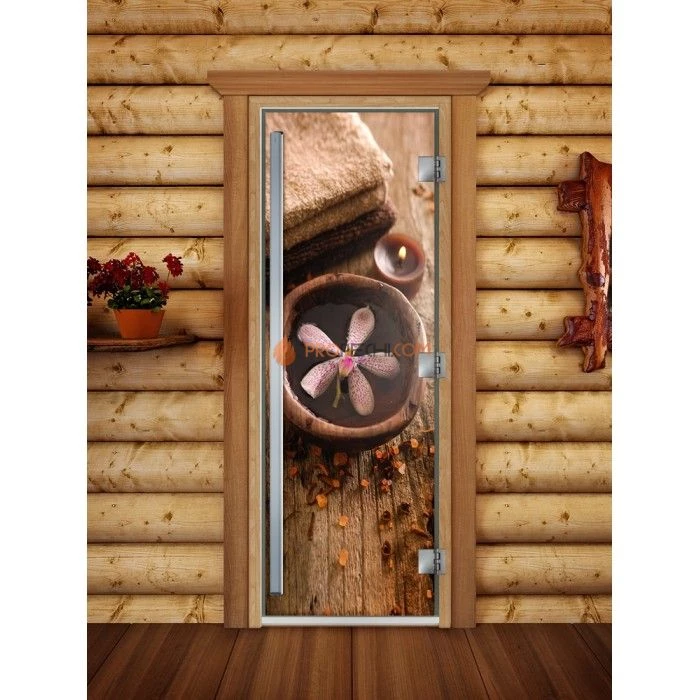 Дверь для бани DoorWood Престиж Фотопечать А009, 2000x800 мм