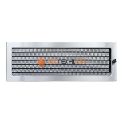 Вент.решетка 170х480 мм. нерж.  с жалюзи