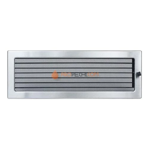 Вент.решетка 170х480 мм. нерж.  с жалюзи