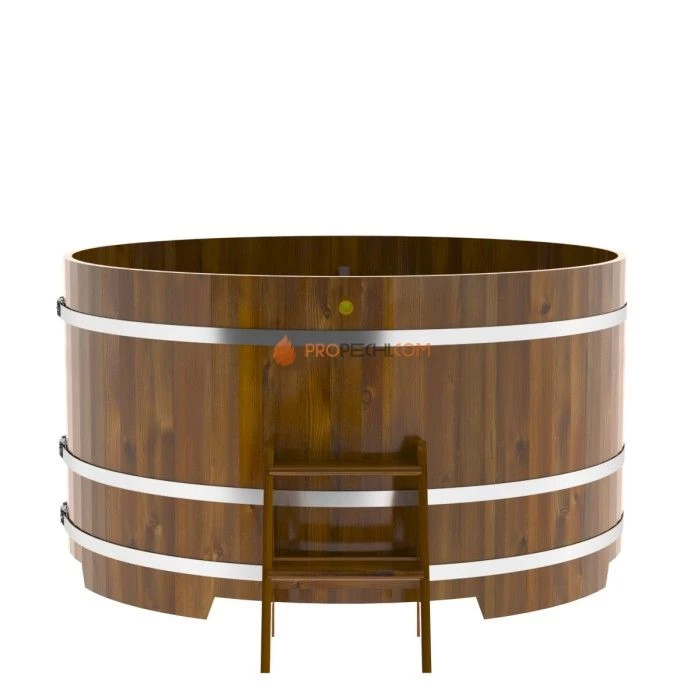 Купель BentWood круглая из мореной лиственницы d=1,80 Рустик