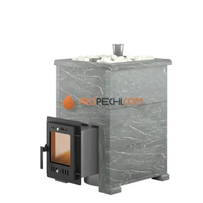 Дровяная печь для бани Эверест Steam Master 18 INOX Талькохлорит, S-40