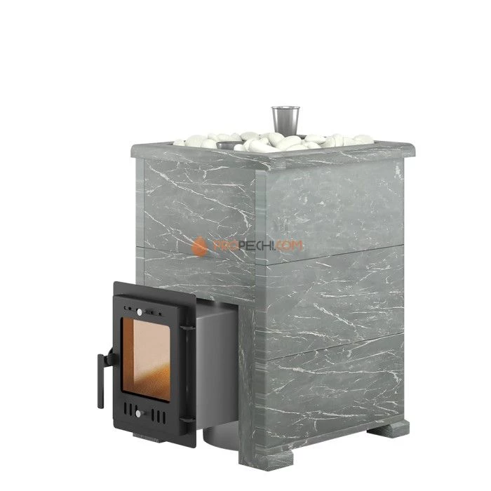 Дровяная печь для бани Эверест Steam Master 18 INOX Талькохлорит, S-40