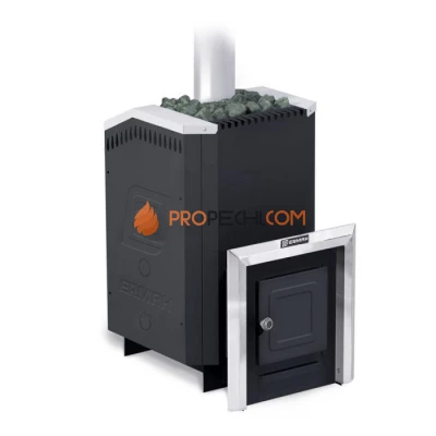 Дровяная печь для бани Ермак 20 Стандарт (с чугунной топкой)