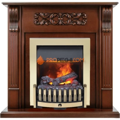 Каминокомплект Dimplex Venice - Махагон коричневый антик с очагом Danville Brass FB2