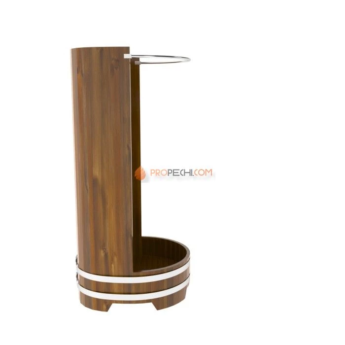 Душевая кабина BentWood с держателем для шторки (лиственница мореная Рустик)