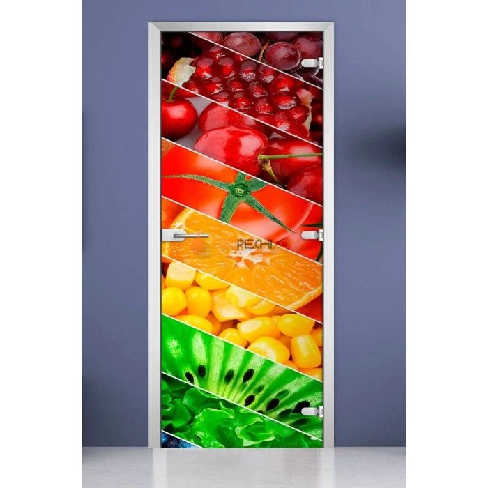 Стеклянная межкомнатная дверь DoorWood с фотопечатью Fruite-05, 2000х700 мм
