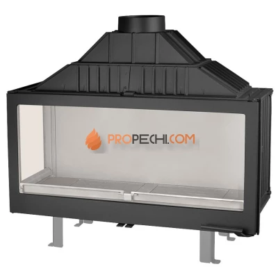 Каминная топка Liseo Castiron LCI 11 GFL стекло слева