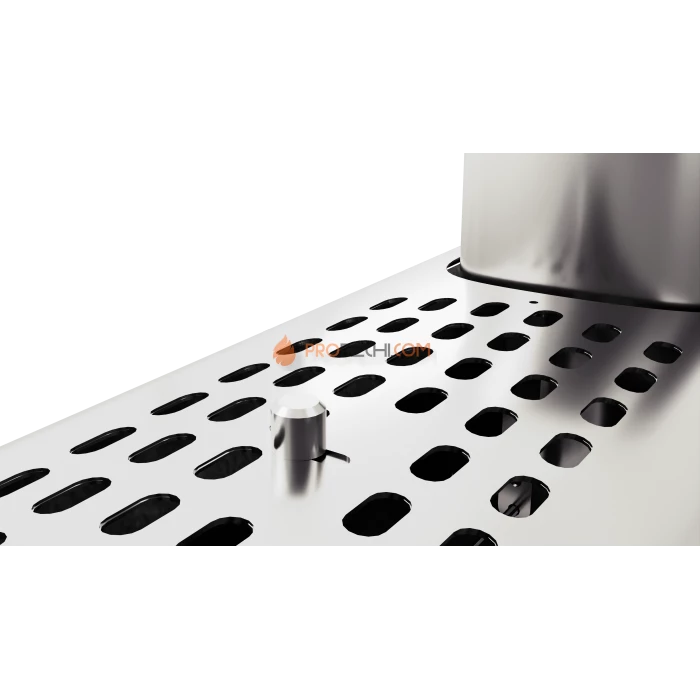 Чугунная печь для бани Инжкомцентр ВВД Калита Арочная PRO (серпентинит Премиум) с чугунным порталом и чугунной дверцей