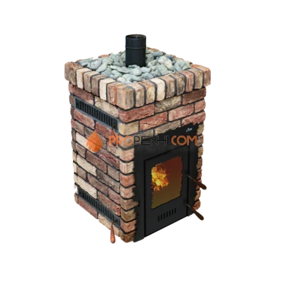 Дровяная банная печь Grill’D Retro Short (Камень колотый 20 кг)