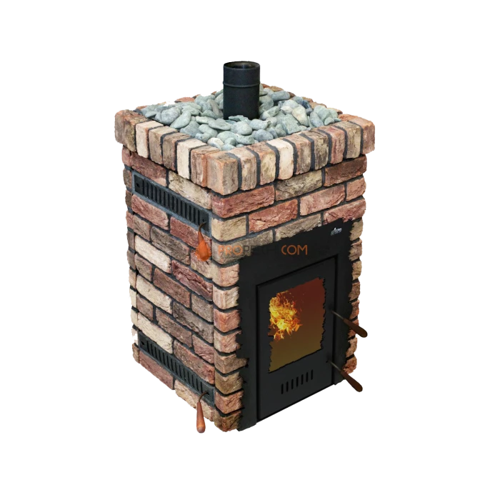 Дровяная банная печь Grill’D Retro Short (Камень колотый 20 кг)