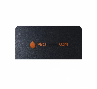 Лист притопочный стальной Ogner черный 400x800