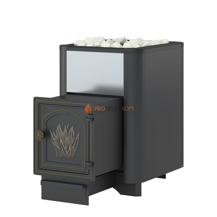 Чугунная печь для бани Везувий Сенсация 16 Антрацит (ДТ-4)